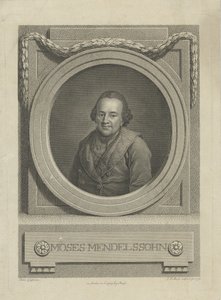 Portret Mojżesza Mendelssohna 1729-1786, 1772.