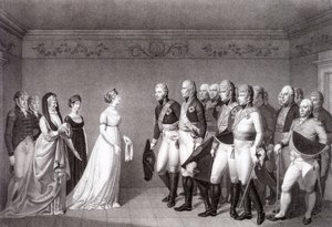 Spotkanie Luizy pruskiej z następcą tronu Aleksandrem Rosji w Memel, 1805