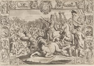 Alegoria o papieżu Urbanie VIII (Maffeo Barberini 1623-1644) autorstwa Johann Friedrich Greuter