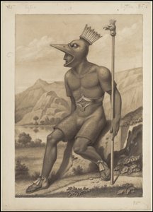 Kolekcja oryginalnych dzieł Waldecka przedstawiających Mezoamerykę, pudełko 3 z 22 autorstwa Johann Friedrich Maximilian von Waldeck
