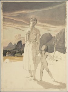 Kolekcja oryginalnych dzieł Waldecka przedstawiających Mezoamerykę, pudełko 3 z 22 autorstwa Johann Friedrich Maximilian von Waldeck