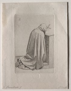 Modlący się mnich, 1826.
