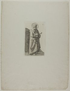 Święty Filip Neri z krzyżem i księgą autorstwa Johann Friedrich Overbeck
