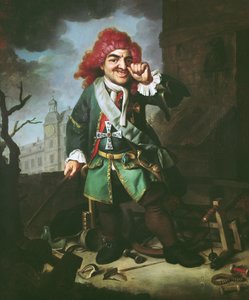 Portret Clemensa Perkeo, głupca na dworze w Heidelbergu
