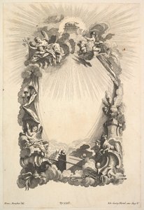 Arka Przymierza, z Księgi Kartuszów, połowa XVIII wieku. autorstwa Johann Georg Hertel