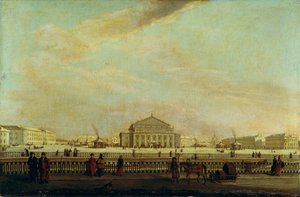 Petersburski Cesarski Teatr Bolszoj Kamenny autorstwa Johann Georg Mayr