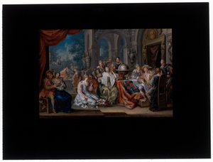 Alegoria pięciu zmysłów autorstwa Johann Georg Platzer