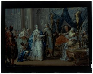 Antioch i Stratonike autorstwa Johann Georg Platzer