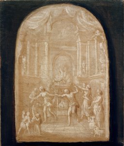 Tańcz wokół ołtarza ofiarnego autorstwa Johann Georg Schütz