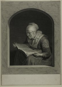 La Liseuse (Kobieta czytająca) autorstwa Johann Georg Wille