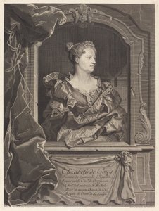 Elizabeth de Gouy, żona Hyacinthe Rigaud autorstwa Johann Georg Wille after Hyacinthe Rigaud