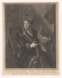 Portret złotnika Johanna Melchiora Dinglingera autorstwa Johann Georg Wolffgang
