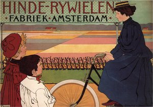Fabryka rowerów Hinde w Amsterdamie, 1896 r.