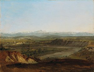 Lechtal z widokiem na Zugspitze autorstwa Johann Georg von Dillis