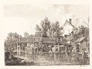 Mała kładka Isar autorstwa Johann Georg von Dillis