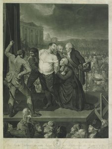 Ludwik XVI na szafocie, 1795. autorstwa Johann Gerhard Huck