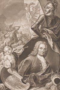 Portret Georga Philippa Rugendasa 1666-1742, c. 1745.