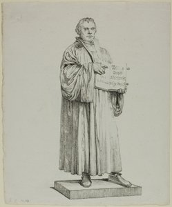 Pomnik Lutra w Wittenberdze autorstwa Johann Gottfried Schadow