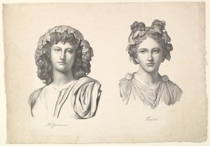 Melpomena i Thalia, 1823-26.