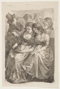 Artysta i jego rodzina autorstwa Johann Gottfried Schadow