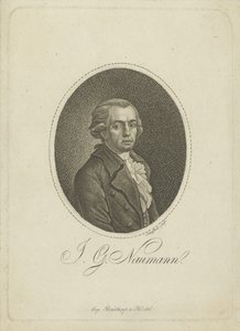 Portret kompozytora Johanna Gottlieba Naumanna 1741-1801 , c. 1800. autorstwa Johann Gottfried Scheffner