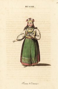 Mężatka z Estonii autorstwa Johann Gottlieb Georgi