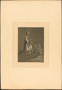 Św. Barbara autorstwa Johann Gottlieb Prestel after Albrecht Altdorfer