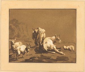 Krowy autorstwa Johann Gottlieb Prestel after Joseph Wagner