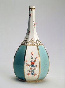 Kolba w kształcie butelki na japońską sake, dla manufaktury w Miśni, ok. 1725 (porcelana)