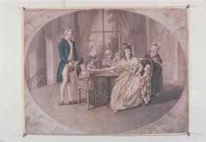 Ilustracja z „Sorrows of Young Werther” Goethego (kolor lito)