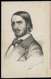 Georg Herwegh 1817-1875, lata 40. XIX wieku autorstwa Johann Heinrich Richter