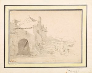 Studium architektoniczne autorstwa Johann Heinrich Roos