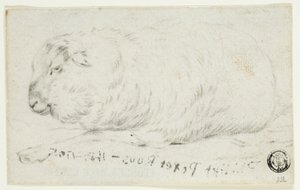 Leżąca owca autorstwa Johann Heinrich Roos