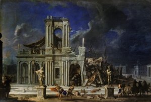 Samson bijący Filistynów, ok. 1633-34