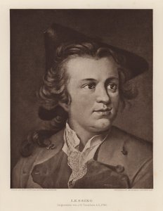 Gotthold Ephraim Lessing, niemiecki dramaturg i filozof (litografia) autorstwa Johann Heinrich Tischbein