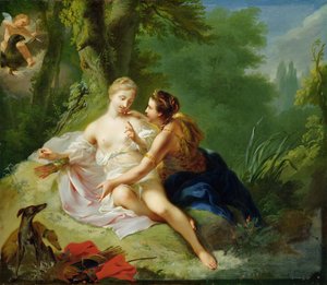 Jowisz przebrany za Dianę uwodzi Kallisto, ok. 1756 r.
