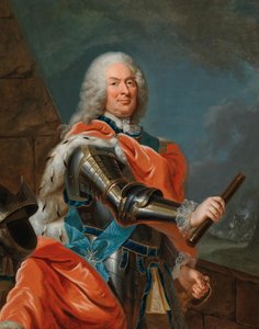 Portret Wilhelma VIII, landgrafa Hesji-Kassel 1682-1760. autorstwa Johann Heinrich Tischbein the Elder
