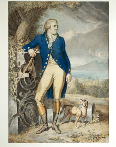 Portret Johanna Wolfganga von Goethego na wsi (akwarela na papierze)