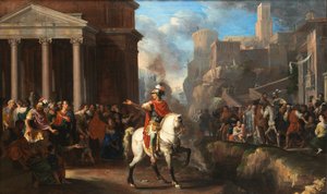Johann Heiss Marcus Curtius pogrąża się w otchłani