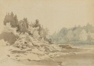 Rzeka Montmorency, Quebec autorstwa Johann Hermann Carmiencke