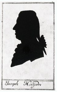 Kompozytor Joseph Haydn autorstwa Johann Hieronymus Loeschenkohl