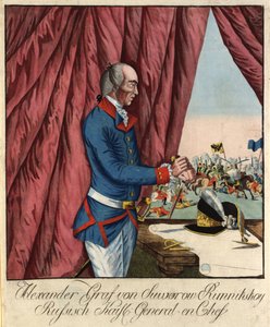 Feldmarszałek Generalissimus Książę Aleksander Suworow 1729-1800, c. 1790. autorstwa Johann Hieronymus Loeschenkohl