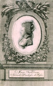 Portret wielkiej księżnej Marii Fiodorownej Zofii Doroty Wirtembergii 1759-1828, 1781