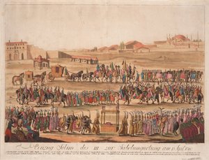 Wjazd sułtana Selima III do przepasania szabli w dniu 13 kwietnia 1789 r. 1789