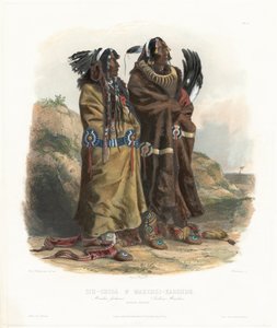 Sih-Chida i Mahchsi-Karehde autorstwa Johann Hürlimann, after Karl Bodmer