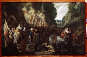 „Nauczanie św. Jana Chrzciciela” (Głoszenie św. Jana Chrzciciela) Obraz Johanna Hulsmana (XVII w.) 1635 Muzeum Ermitażu, Sankt Petersburg autorstwa Johann Hulsman
