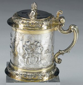 Kufel, Gdańsk, ok. 1680 (paczka srebrna złocona) (patrz także 469712) autorstwa Johann II Rohde