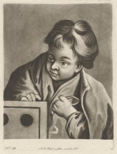 Chłopiec z pudełkiem autorstwa Johann Jacobus Haid