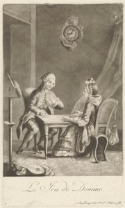 Gra w domino autorstwa Johann Jacobus Haid