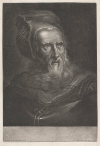 Mężczyzna w kapeluszu autorstwa Johann Jacobus Haid